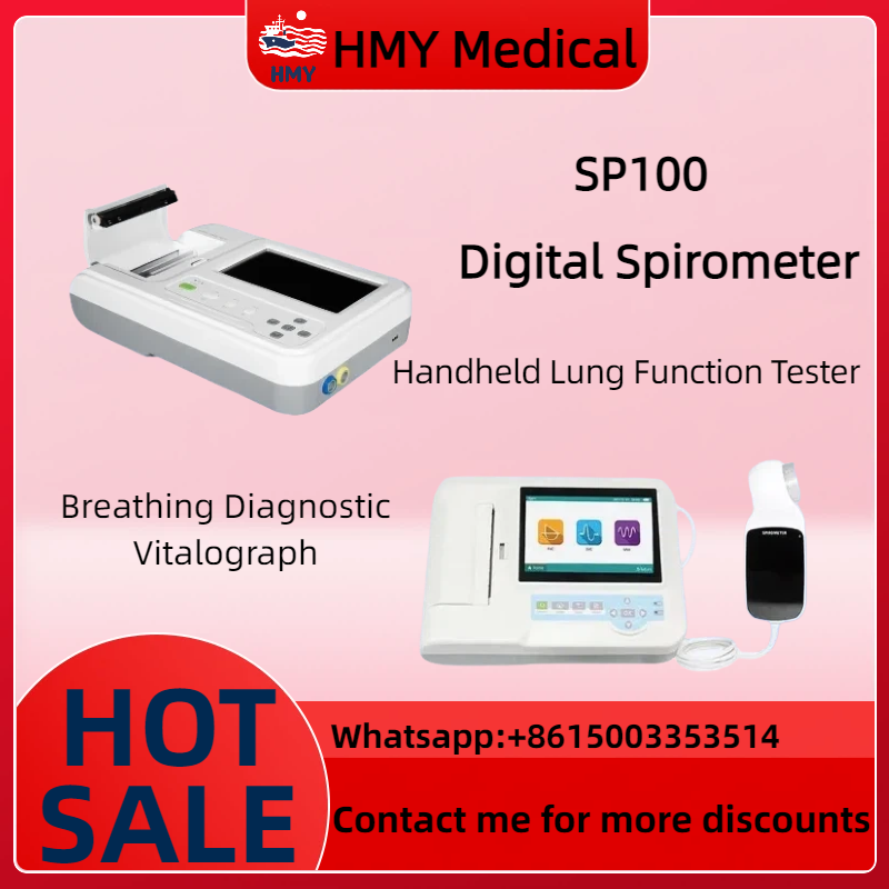 Spirometer Lung Function - Spirometro Portatile Contec SP100, Dispositivo Diagnostico