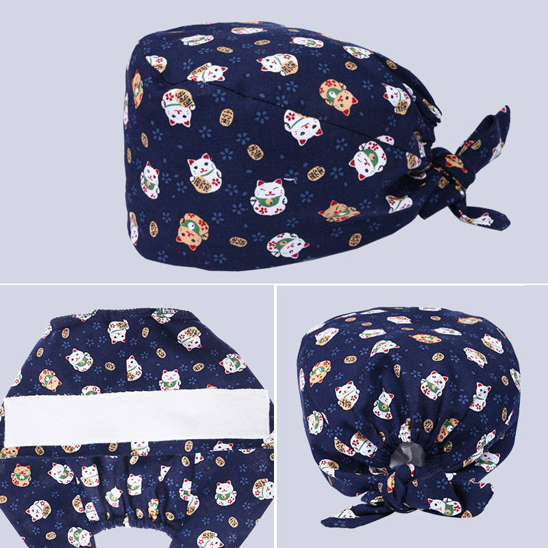 Medical Lab Business - Lucky Cat berretto chirurgico donna capelli