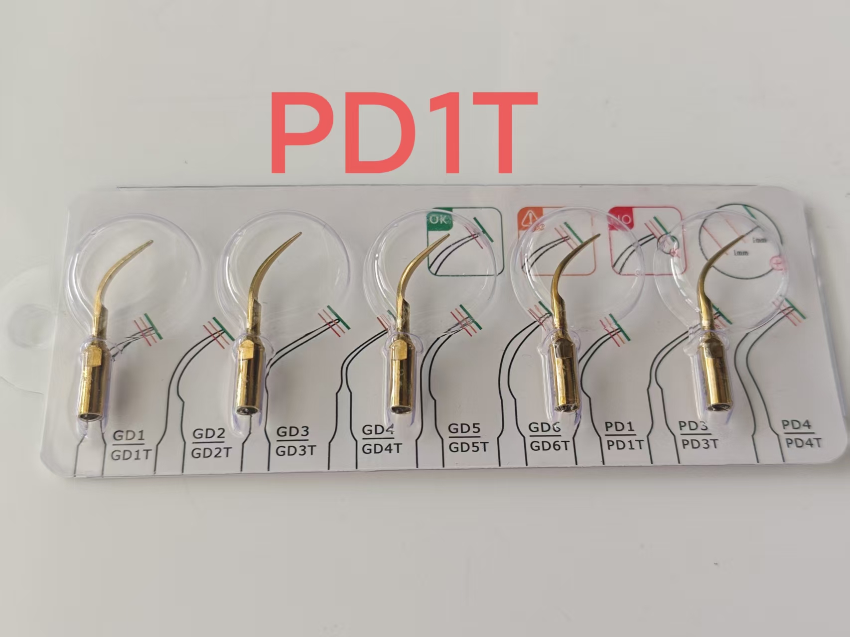 Dental Scaler Ultrasonic - 5 Pezzi Punte per Ablatore Dentale