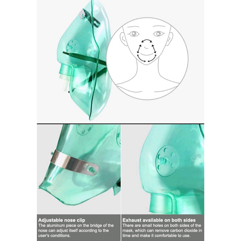1 pz maschera per il viso all' - Oxygen Mask Non-Rebreather recensione e prezzo
