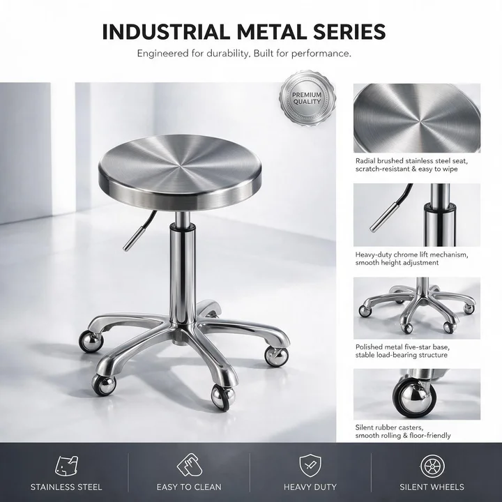 Sgabello professionale in acci - Medical Lab Chair recensione e prezzo